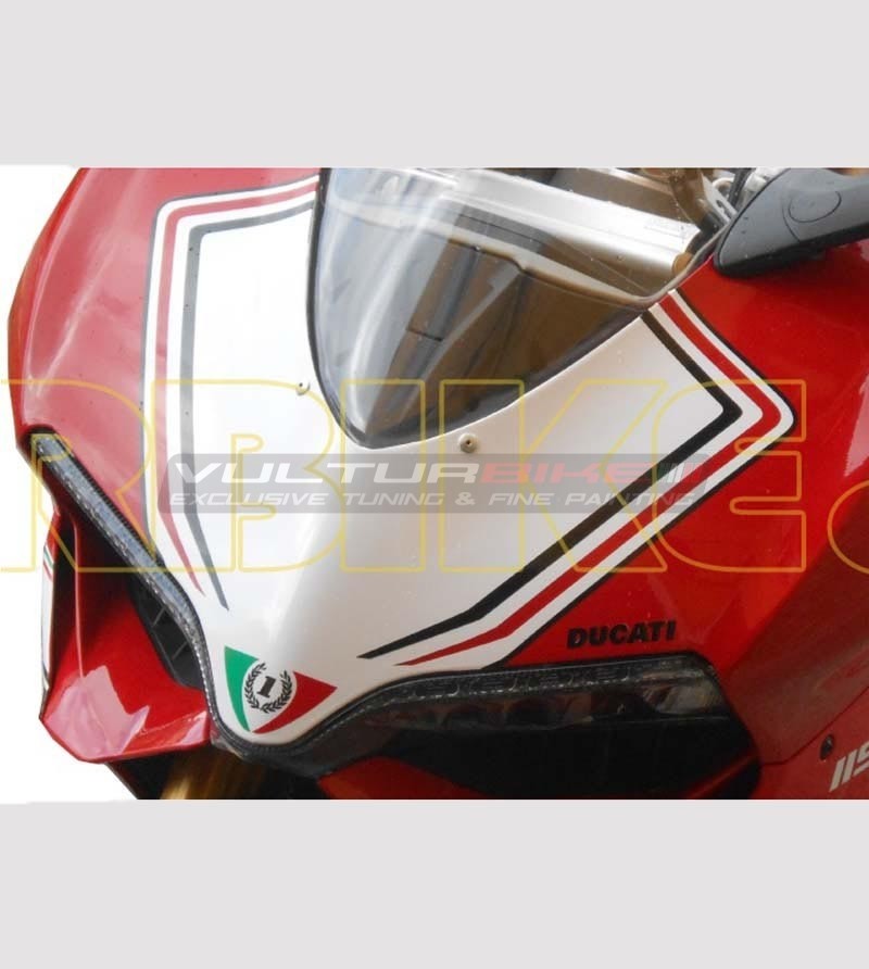 Adesivo portanumero cupolino slim con strip - Ducati Panigale 899/1199