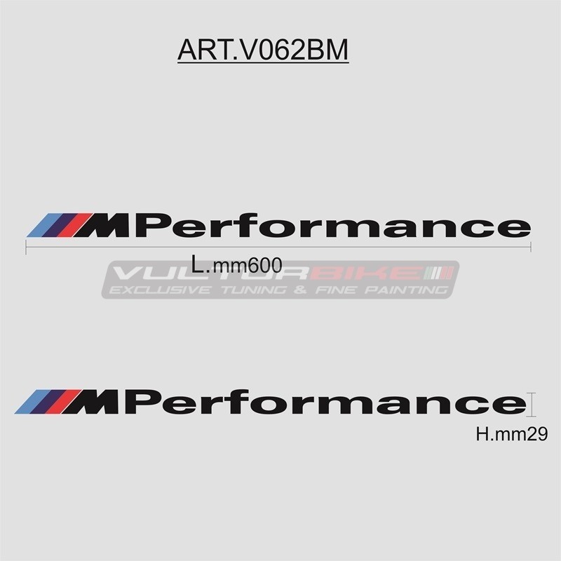 "M Performance" adhesive lettering - all BMW models