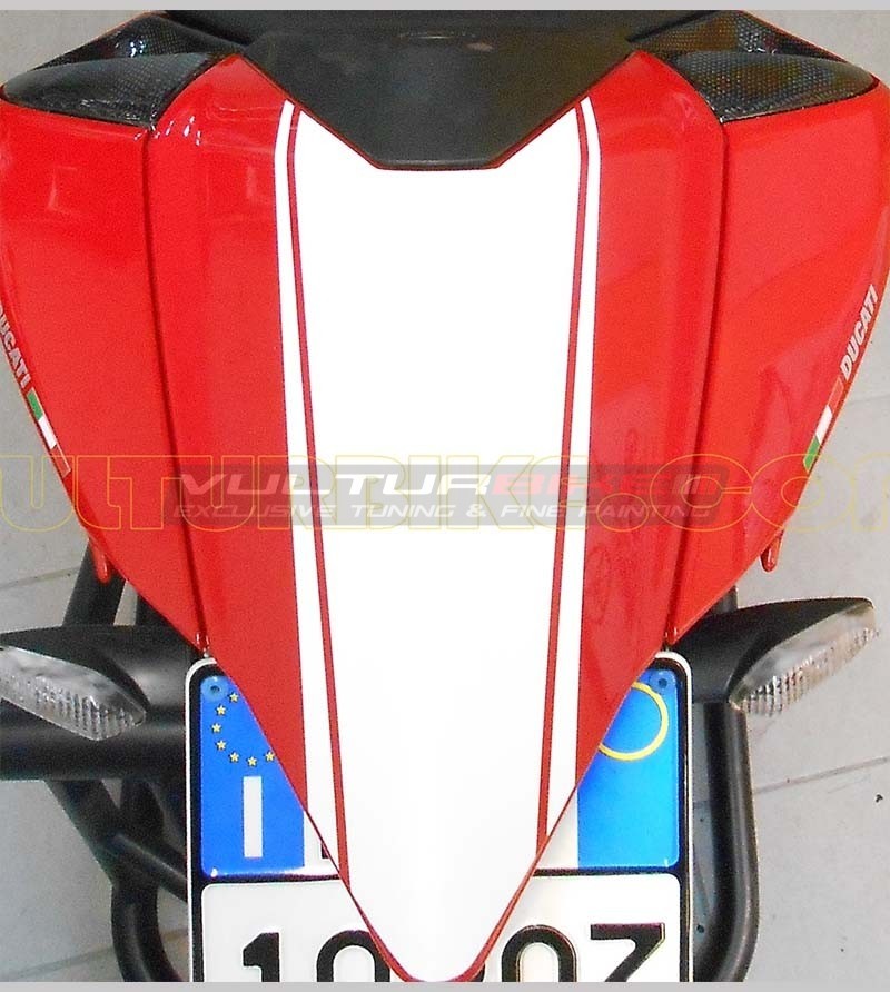 Adesivo fascia cover codone Moto Ducati Panigale 899 1199 "V123" 