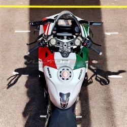 Customized fairings in Italian tricolor version - Ducati Panigale V4 2022 / 2024