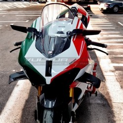 Customized fairings in Italian tricolor version - Ducati Panigale V4 2022 / 2024