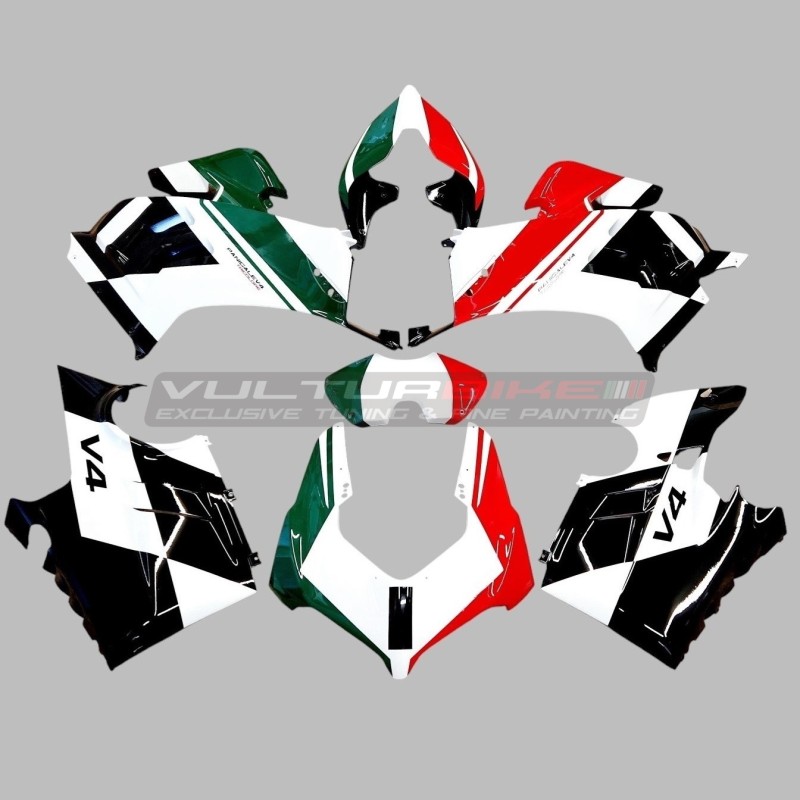 Carénages en version italienne tricolore - Ducati Panigale V4 2022 / 2024