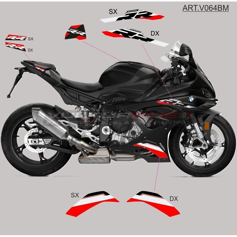 Kit completo de pegatinas de diseño RR - BMW S1000RR 2023 / 2024