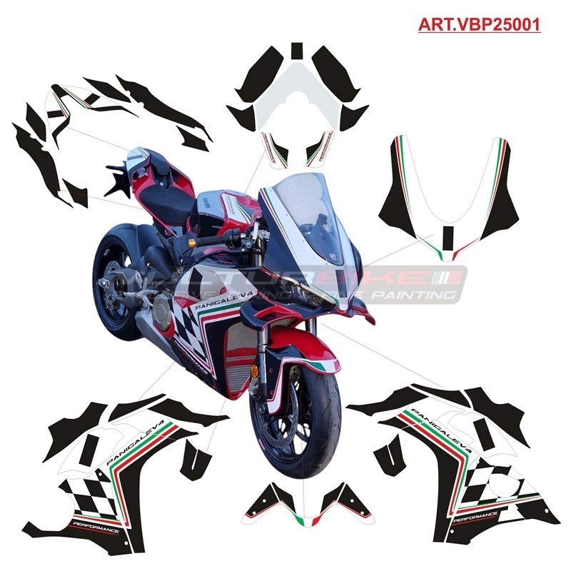 Full decorative graphics for Ducati Panigale V4