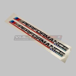 Pair of universal 3D performance resin stickers - BMW