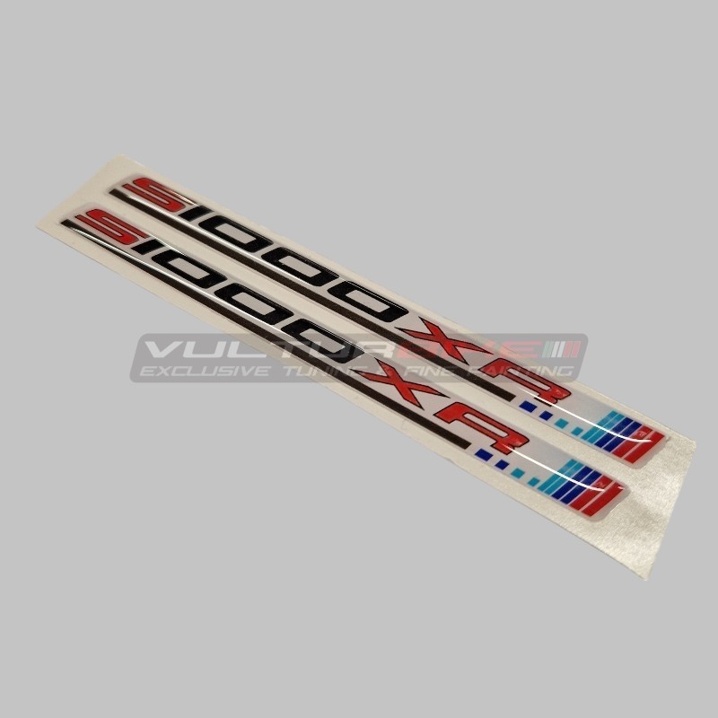 Pair of universal 3D resin stickers - BMW S1000XR