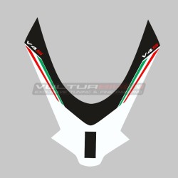 Decorative graphics for Ducati Panigale V4 windshield