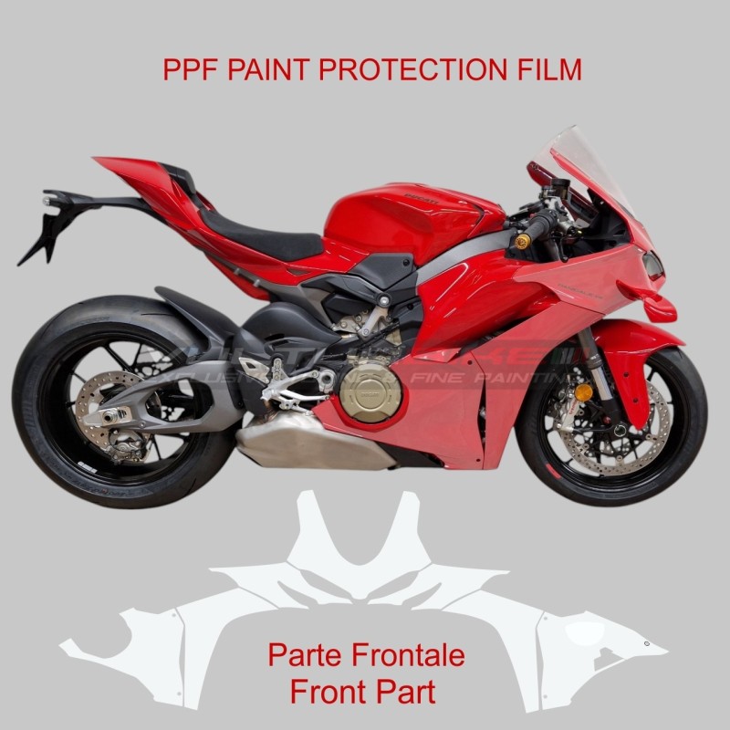 Pellicola protettiva ppf autorigenerante per frontale Ducati Panigale V4