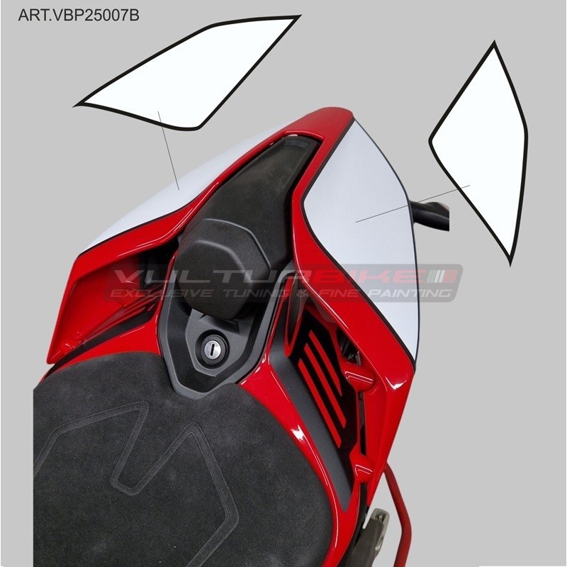 Elementi decorativi portanumero per codino Ducati Panigale V4