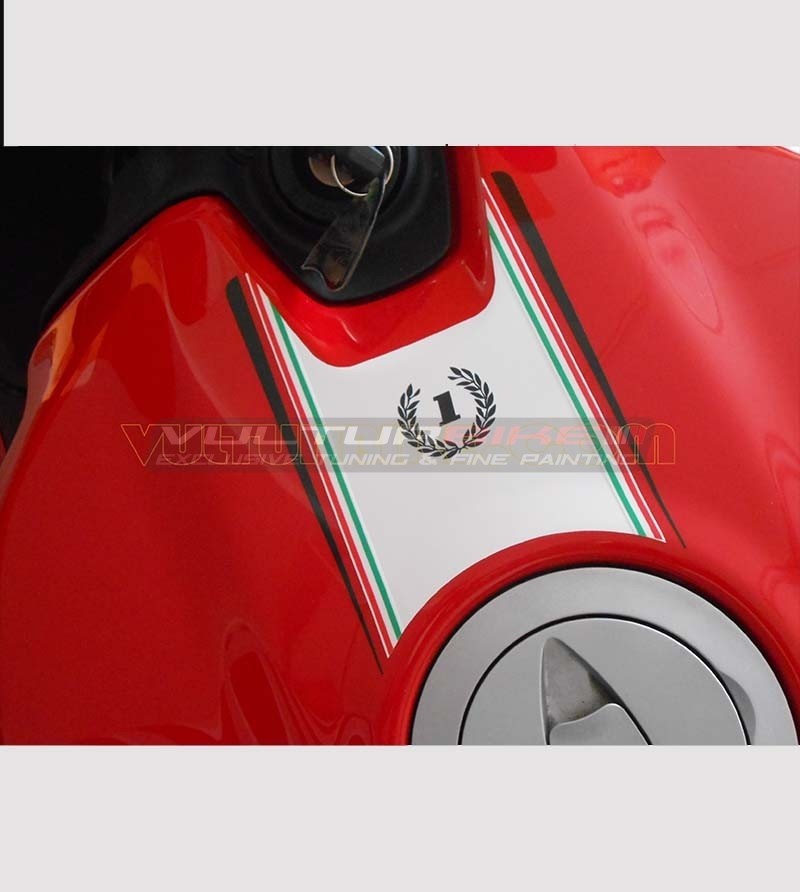 Dreifarbige Tankband Aufkleber - Ducati 899/1199 Panigale