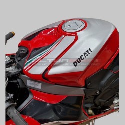 Custom decorative elements for Ducati Panigale V4 tank