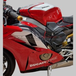 Elementos decorativos personalizados para carenados Ducati lateral Panigale V4