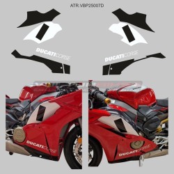 Elementos decorativos personalizados para carenados Ducati lateral Panigale V4