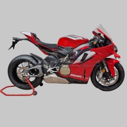 Elementos decorativos personalizados para carenados Ducati lateral Panigale V4