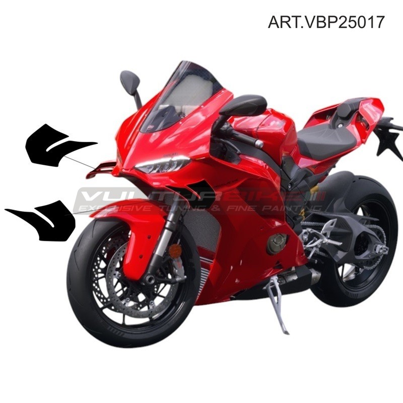 Pair of decorative decals for Ducati Panigale V4 fins