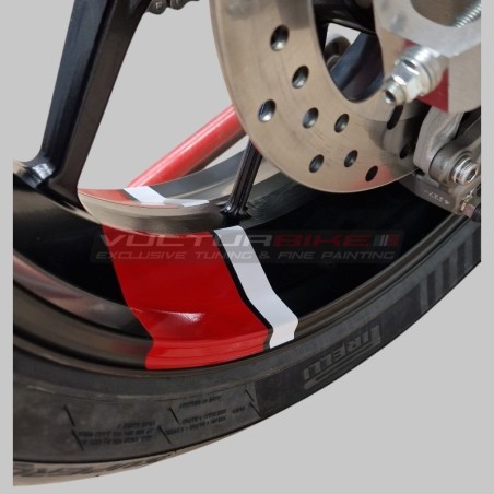 Aufkleber kompatibel mit Panigale Ducati Radkanal und Streetfighter V4 / V4S / V4R