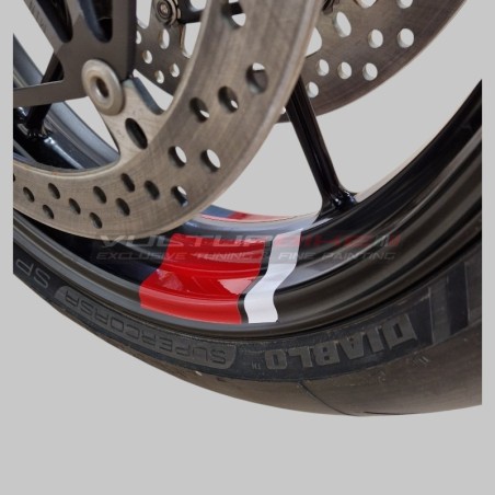 Stickers compatible with Panigale Ducati wheel channel and Streetfighter V4 / V4S / V4R