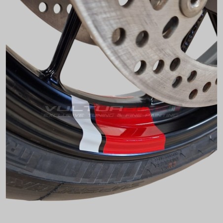 Pegatinas compatibles con Panigale Ducati canal de rueda y Streetfighter V4 / V4S / V4R