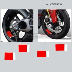 Pegatinas compatibles con canal de rueda Ducati Panigale V4