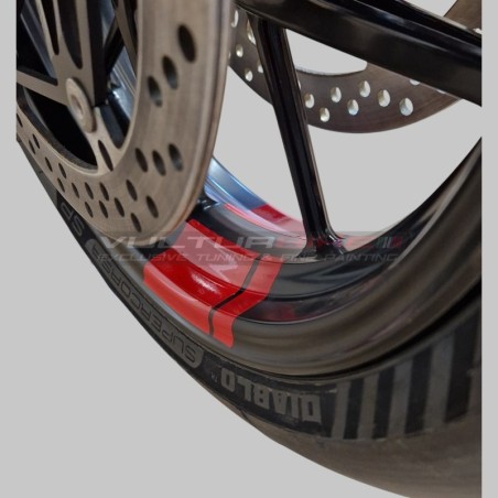 Decorative stickers for wheel channel Ducati Panigale and Streetfighter V4 / V4S / V4R