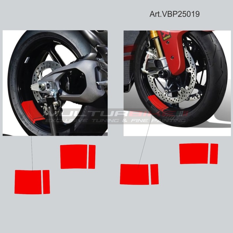 Adesivi decorativi per canale ruota Ducati Panigale V4