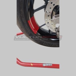 Customizable decorative stickers for wheel channel Ducati Panigale V4