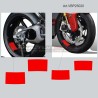 Adesivi decorativi personalizzabili per canale ruota Ducati Panigale e Streetfighter V4 / V4S / V4R