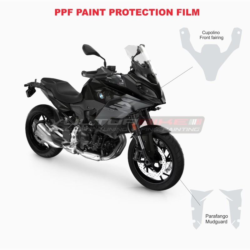 Film de protection ppf auto-cicatrisant pour bulle et garde-boue - BMW F900XR