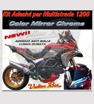 Spiegel Chrom Aufkleber Kit - Ducati Multistrada 1200 2010/14