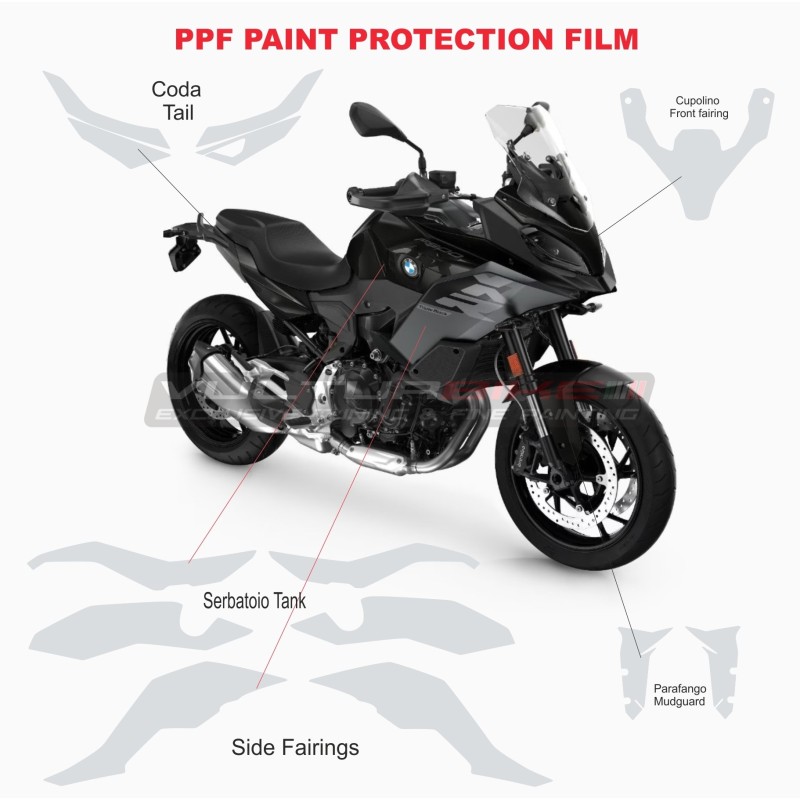 Kompletter Satz selbstheilender ppf-Schutzfolie - BMW F900XR