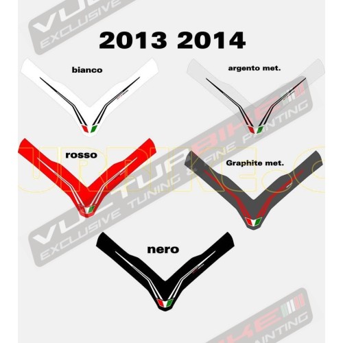 Windschutzscheibenaufkleber in Wunschfarbe - Ducati Multistrada 1200 2010 / 2014 