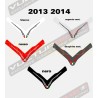 Windshield sticker in the colour of your choice - Ducati Multistrada 1200 2010 / 2014 