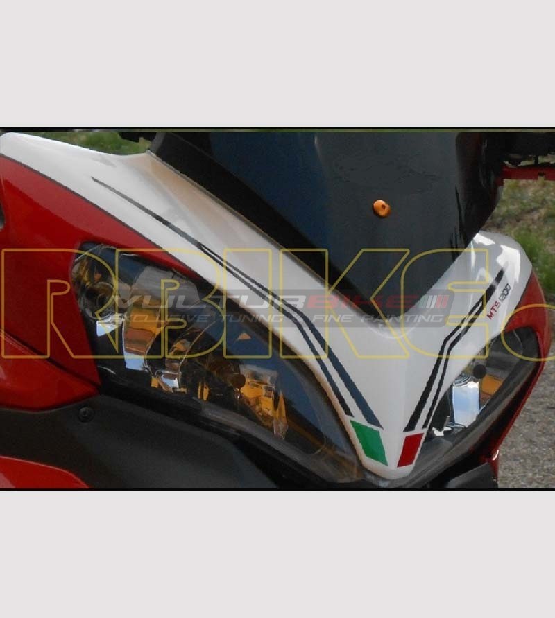 Windshield sticker in the colour of your choice - Ducati Multistrada 1200 2010 / 2014