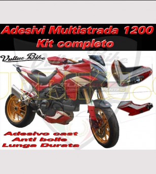 Benutzerdefinierte Aufkleber-Kit - Ducati Multistrada 1200 2010/14