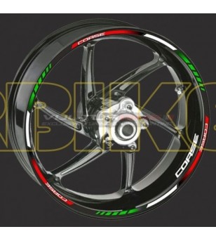 Adesivo Ruote Tricolore Corse - Universale