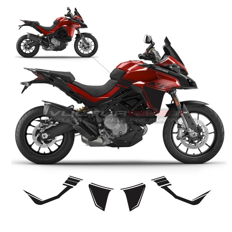 Einfarbige Klebegrafiken für Ducati Multistrada V2 / V2S