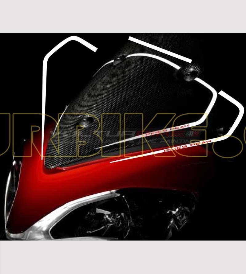 Stickers for windscreen Pikes Peak replica - Ducati Multistrada 1200 2010/14