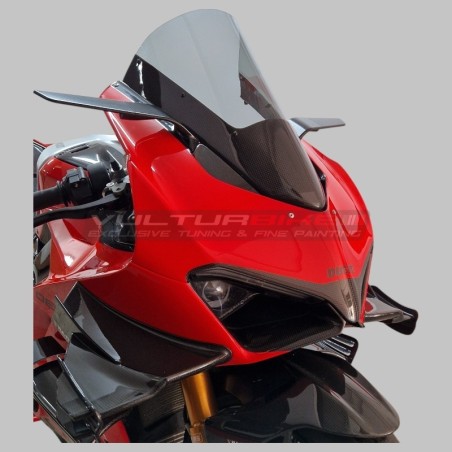 Parabrezza in carbonio maggiorato di 30mm fumè chiaro - Ducati Panigale V4 