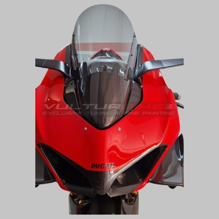 Parabrezza in carbonio maggiorato di 30mm fumè chiaro - Ducati Panigale V4 