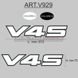 Adhesive lettering - all "V4S" models