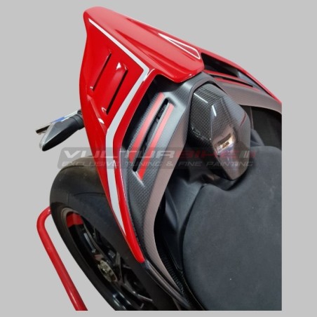 Queue carbone design Panigale V4R pour Ducati Panigale et Streetfighter V4 / V2