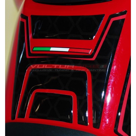 Lot de protecteurs de réservoir recouverts de résine 3D - Ducati Multistrada V4