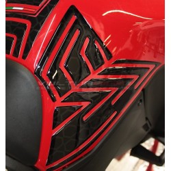 Ensemble de protection de réservoir en résine 3D - Ducati Multistrada V4