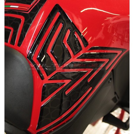 Set of 3D resin-coated tank protectors - Ducati Multistrada V4