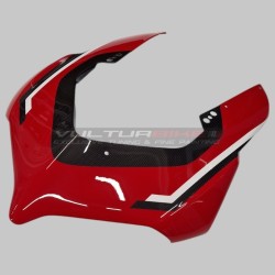 Façade en fibre de carbonebulle FULLSIX CARBON Design Rouge - Ducati Panigale V2