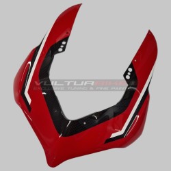 Façade en fibre de carbonebulle FULLSIX CARBON Design Rouge - Ducati Panigale V2