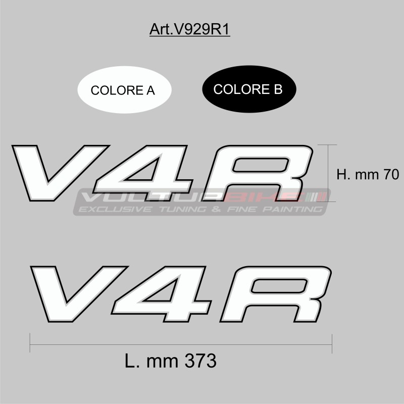 Klebebeschriftung - alle "V4R"-Modelle