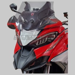 Weißes Nummernschild für Windschutzscheibe - Ducati Multistrada V4