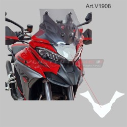 Weißes Nummernschild für Windschutzscheibe - Ducati Multistrada V4