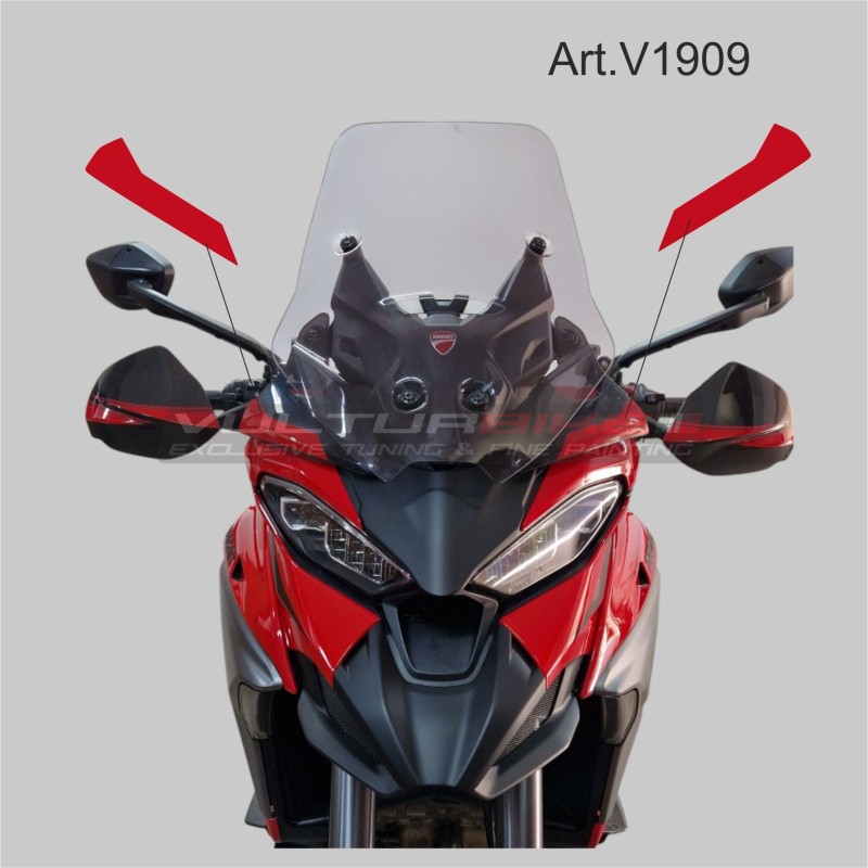 Decorative elements for Ducati Multistrada V4 deflectors